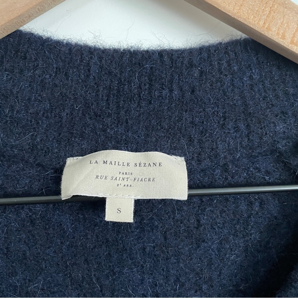Sezane Cody Jumper Sweater Navy Blue Size Small - Picture 6 of 12